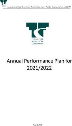 Annual Performance Plan for 2021/2022 - Financial and Fiscal ...