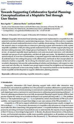 Towards Supporting Collaborative Spatial Planning: Conceptualization of a Maptable Tool through User Stories - MDPI