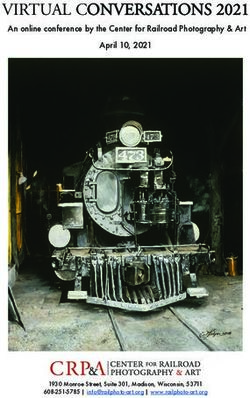 ONVERSATIONS 2021 An online conference by the Center for Railroad Photography & Art April 10, 2021