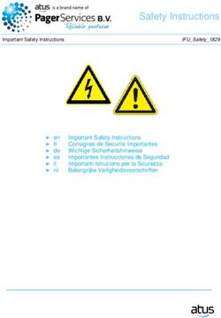 Safety Instructions - International Pager Services