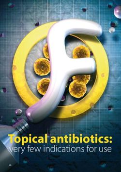 Topical antibiotics: very few indications for use