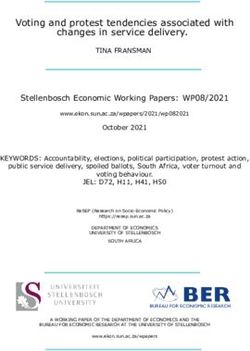 Voting and protest tendencies associated with changes in service delivery.