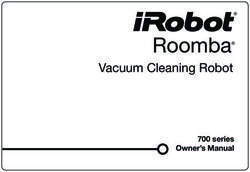 Roomba Vacuum Cleaning Robot - 700 series Owner's Manual