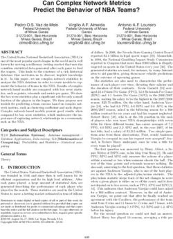 Can Complex Network Metrics Predict the Behavior of NBA Teams?