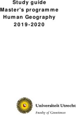 Study guide Master's programme Human Geography 2019-2020