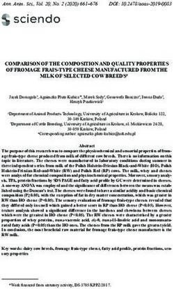 Comparison of the Composition and quality properties of fromage frais-type Cheese manufaCtured from the milk of seleCted Cow breeds
