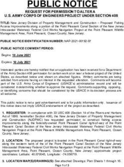 PUBLIC NOTICE REQUEST FOR PERMISSION TO ALTER A U.S. ARMY CORPS OF ENGINEERS PROJECT UNDER SECTION 408