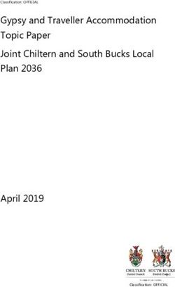 Gypsy and Traveller Accommodation Topic Paper Joint Chiltern and South Bucks Local Plan 2036 - April 2019