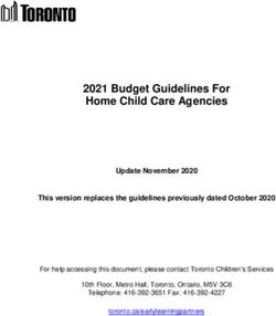 2021 Budget Guidelines For Home Child Care Agencies