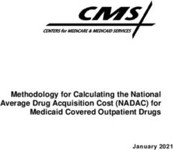 Methodology for Calculating the National Average Drug Acquisition Cost (NADAC) for Medicaid Covered Outpatient Drugs - January 2021