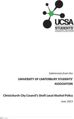 UNIVERSITY OF CANTERBURY STUDENTS' ASSOCIATION - Christchurch City Council's Draft Local Alcohol Policy Submission from the June 2013