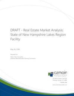DRAFT - Real Estate Market Analysis: State of New Hampshire Lakes Region Facility