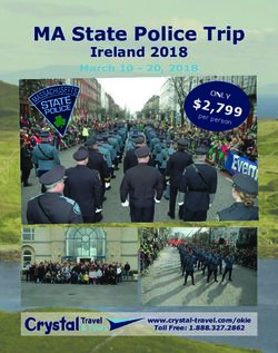MA State Police Trip Ireland 2018 - March 10 - 20, 2018 - Crystal Travel & Tours