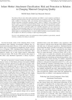 Infant-Mother Attachment Classification: Risk and Protection in Relation to Changing Maternal Caregiving Quality