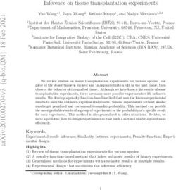 Inference on tissue transplantation experiments