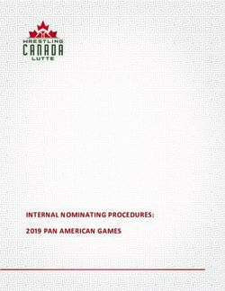 INTERNAL NOMINATING PROCEDURES: 2345 PAN AMERICAN GAMES - Wrestling Canada Lutte